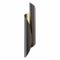 Alora Parducci Bathroom Vanity Light in Light Brass and Urban Bronze