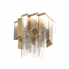 Alora Rowland Ceiling Light in Titanium Gold