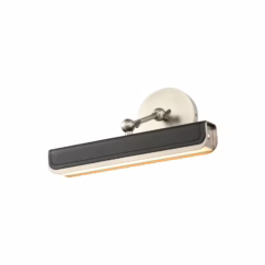 Alora Valise Wall Sconce in Aged Nickel And Tuxedo Leather - PL307912ANTL