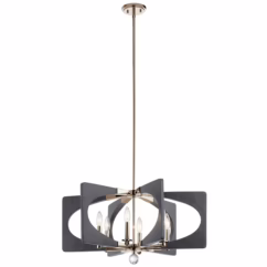 Alscar 6-Light Chandelier in Driftwood Grey