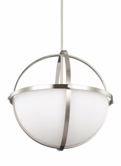 Alturas 3-Light 19 Pendant Light in Brushed Nickel