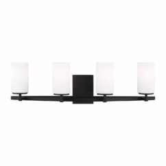 Alturas 4-Light Bathroom Vanity Light in Midnight Black