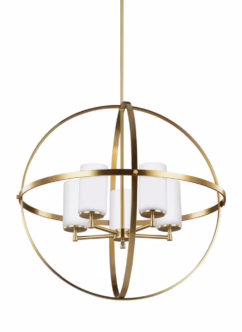 Alturas 5-Light Chandelier in Satin Brass
