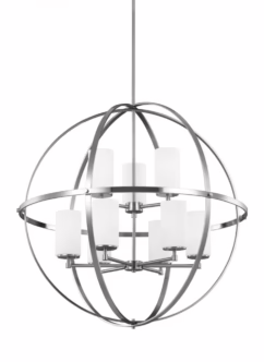 Alturas 9-Light Chandelier in Brushed Nickel