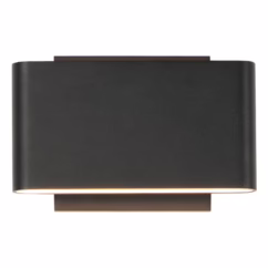 Alumilux Spartan 2-Light LED Outdoor Wall Sconce in Black