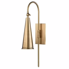 Alva 21" Wall Sconce in Aged Brass