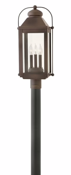 Anchorage 3-Light Outdoor Light In Light Oiled Bronze