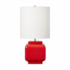 Anderson 1-Light Table Lamp in Lucent Red