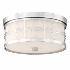 Anniversary 2-Light 14" Ceiling Light in Polished Nickel
