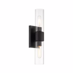 Anton 2-Light Wall Sconce in Matte Black