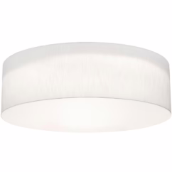 Anton LED Ceiling Mount in Linen White