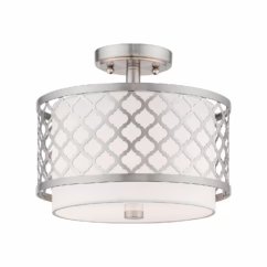 Arabesque 2-Light Ceiling Mount in Brushed Nickel