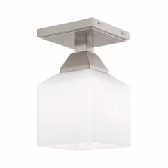 Aragon 1-Light Ceiling Mount in Brushed Nickel