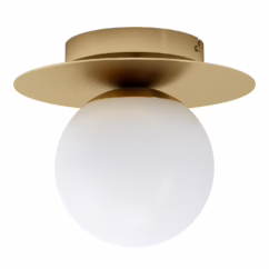 Arenales 1-Light Ceiling Mount in Brushed Brass