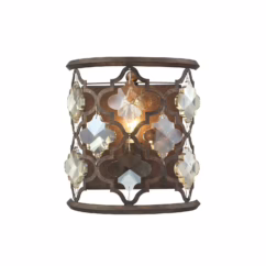 Armand 1-Light Wall Sconce in Weathered Bronze