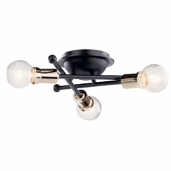 Armstrong 3-Light Ceiling Light in Black