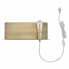 Arris 1-Light Aged Brass Sconce