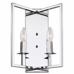 Artcraft Allston 2-Light Wall Sconce in Chrome