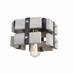 Artcraft Barnyard Ceiling Light in Beach Wood