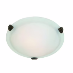 Artcraft Clip Flush 2-Light Ceiling Light in Brunito