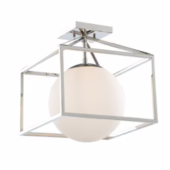 Artcraft Eclipse Ceiling Light in Polished Nickel
