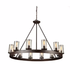 Artcraft Menlo Park 12-Light Chandelier in Oil Rubbed Bronze
