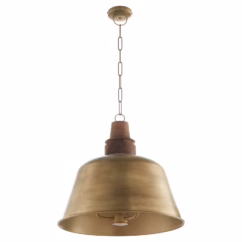 Artisan Series 3-Light Pendant in Artisan Brass