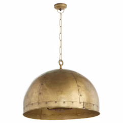 Artisan Series 3-Light Pendant in Artisan Brass