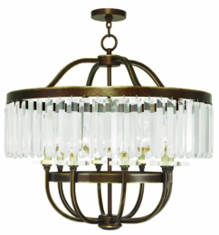 Ashton 8-Light Chandelier in Hand Applied Palacial Bronze