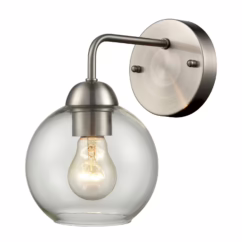Astoria 1-Light Wall Sconce in Brushed Nickel
