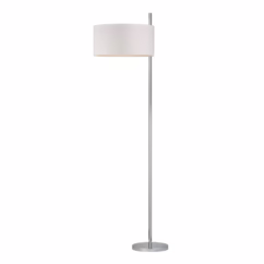 Attwood 1-Light Floor Lamp in Polished Nickel