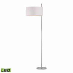 Attwood 1-Light LED Floor Lamp in Polished Nickel