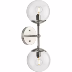 Atwell 2-Light Wall Sconce in Brushed Nickel