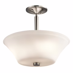 Aubrey 3-Light 15" Ceiling Light in Brushed Nickel