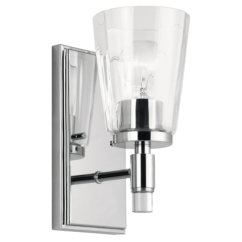 Audrea Wall Sconce 1-Light in Chrome