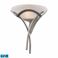 Aurora 1-Light LED Wall Sconce in Tarnished Silver