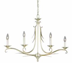 Austen 4-Light Pendant in Silver Leaf
