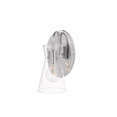 Ava 1-Light Wall Sconce in Polished Chrome