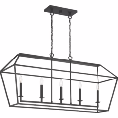 Aviary 5-Light Island Chandelier in Palladian Bronze
