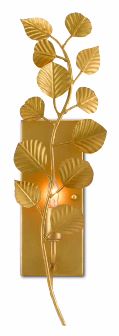 Aviva Stanoff 1-Light Wall Sconce in Contemporary Gold Leaf