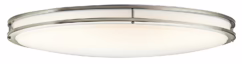 Avon 18 Inch LED Thin Flush Mount Ceiling Light in Brushed Nickel