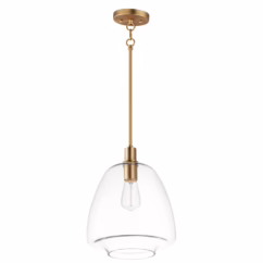 Babylon 1-Light Pendant in Satin Brass