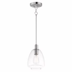 Babylon 1-Light Pendant in Satin Nickel