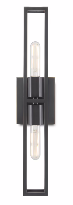 Bagno 2-Light Wall Sconce in Oil Rubbed Bronze