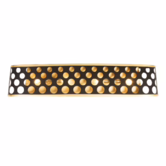 Bailey 4-Light Wall Sconce in Matte Black with French Gold