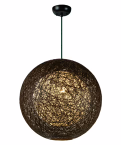 Bali 19" Twine Pendant in Chocolate