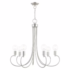 Bari 7-Light Chandelier in Brushed Nickel