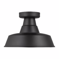 Barn Light Outdoor Ceiling Light in Black