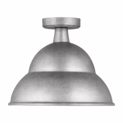 Barn Light Outdoor Ceiling Light in Weathered Pewter