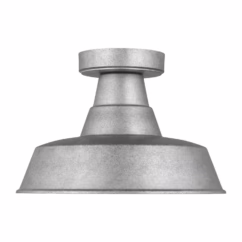 Barn Light Outdoor Ceiling Light in Weathered Pewter